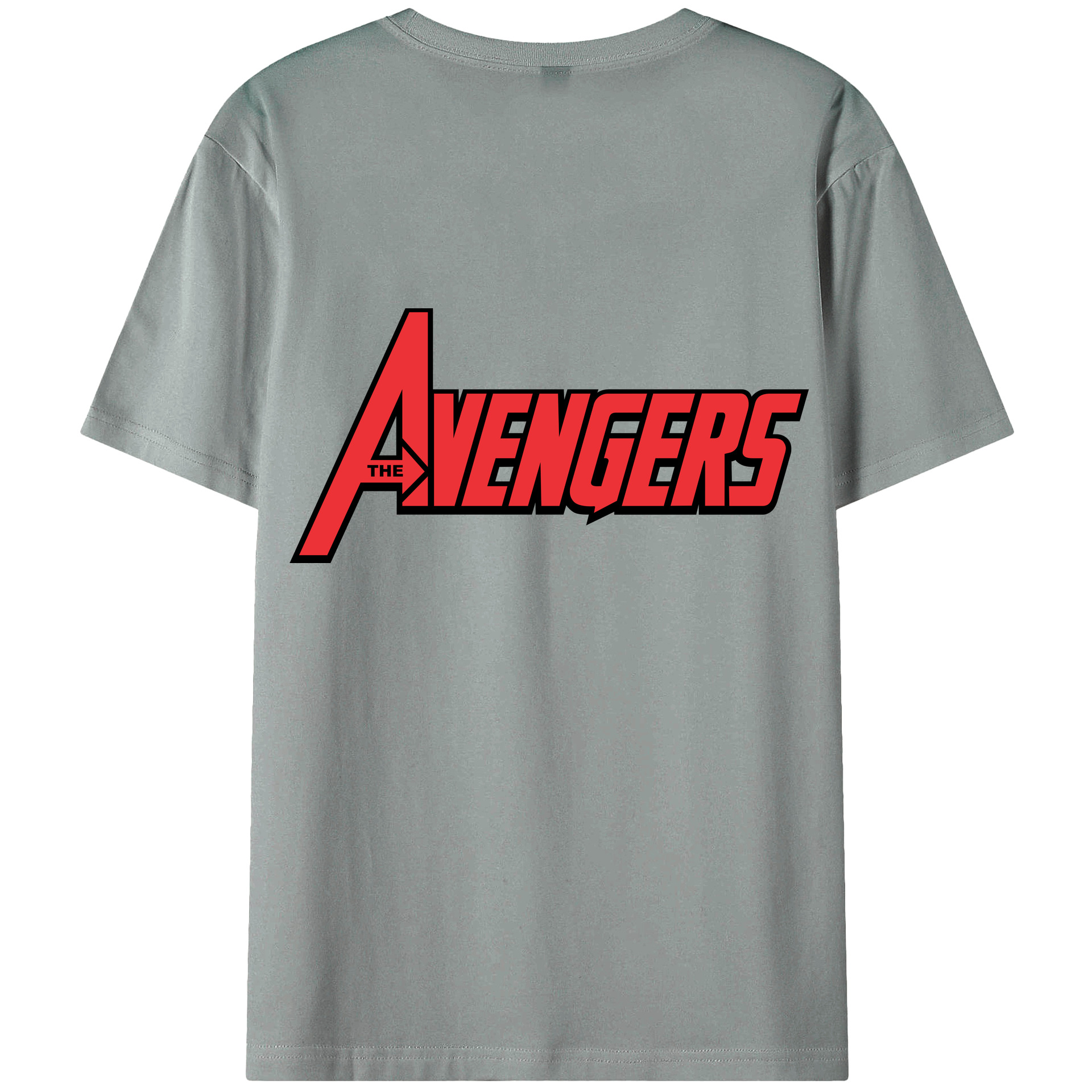 （画像用） アベンジャーズ The Avengers 綿100％ メンズ半袖Tシャツ（バックプリント） 通気性